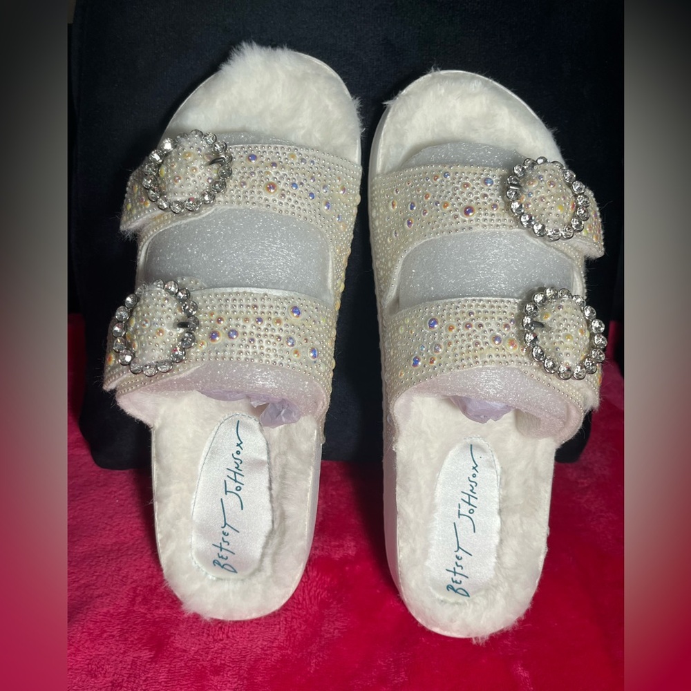 Betsy Johnson for David’s Bridal, Bridal Slides size 8